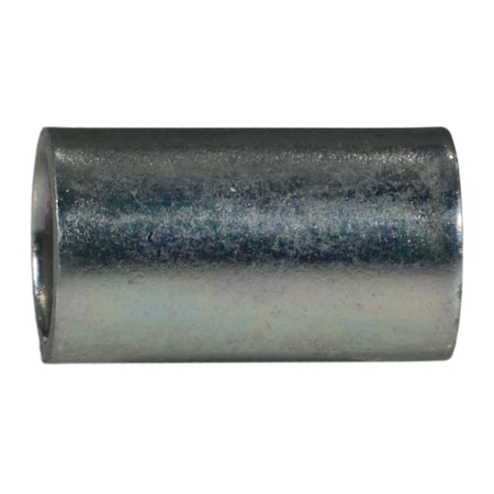 Midwest Fastener Round Spacer, Zinc Steel, 12 mm Overall Lg, 5 mm Inside Dia, 6 PK 930391
